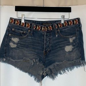 Abercrombie & Fitch Embroidery Detail Shorts